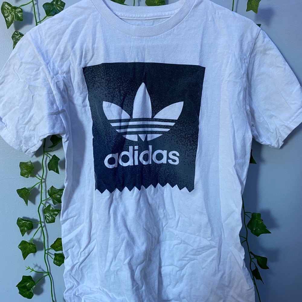 adidas white tee